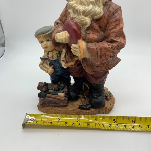 Vintage Christmas Teacher Santa & Little Boy Figurine Retro Christmas Decor - Picture 10 of 16